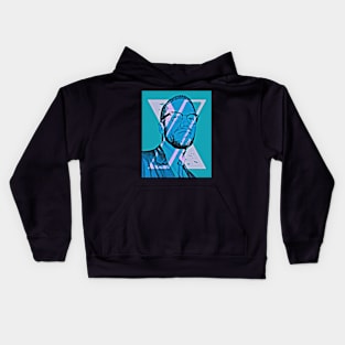 Malcolm X Blue Kids Hoodie